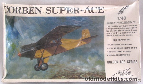 Williams Brothers 1/48 1935 Corben Super-Ace Sportsplane, 48-3191 plastic model kit